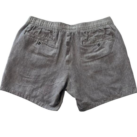 Abercrombie and Fitch Viscose Cotton Blend Shorts Size Large Flat Front Pull On - Picture 3 of 7